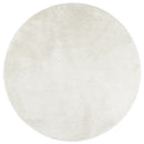 gulvtæppe OVIEDO Ø 120 cm kort luv cremefarvet
