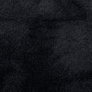 gulvtæppe OVIEDO 200x200 cm kort luv sort