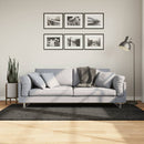gulvtæppe ISTAN 100x200 cm lang luv skinnende look antracitgrå