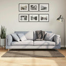 gulvtæppe ISTAN 80x150 cm lang luv skinnende look grå