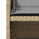 havestole 4 stk. med hynder polyrattan blandet beige