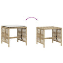 haveskamler 4 stk. med hynder 41x41x36 cm polyrattan beige