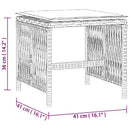haveskamler 4 stk. med hynder 41x41x36 cm polyrattan beige