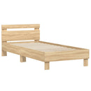sengeramme m. sengegavl 90x190 cm uden madras sonoma-eg