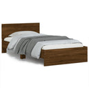 sengeramme m. sengegavl 100x200 cm uden madras brunt eg