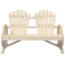 2-personers Adirondack-havestol massivt grantræ