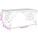 havebord 90x50x40 cm massivt grantræ