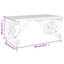 havebord 90x50x40 cm massivt grantræ