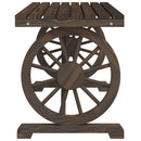 havebord 115x55x65 cm massivt grantræ