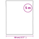 vinduesfolie 60x500 cm PVC matteret hvid
