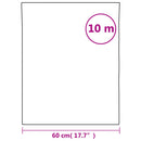 vinduesfolie 60x1000 cm PVC matteret hvid