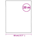 vinduesfolie 60x2000 cm PVC matteret hvid