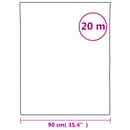 vinduesfolie 90x2000 cm PVC matteret hvid