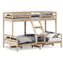 køjeseng 80x200/120x200 cm massivt fyrretræ