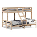 køjeseng 80x200/140x200 cm massivt fyrretræ