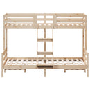 køjeseng 80x200/140x200 cm massivt fyrretræ