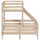 køjeseng 80x200/140x200 cm massivt fyrretræ