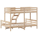 køjeseng 80x200/140x200 cm massivt fyrretræ