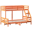 køjeseng 80x200/120x200 cm massivt fyrretræ gyldenbrun