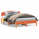 sengeramme uden madras 160x200 cm massivt fyrretræ gyldenbrun