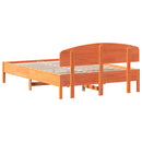 sengeramme uden madras 160x200 cm massivt fyrretræ gyldenbrun