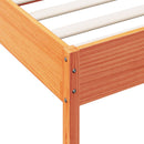 sengeramme uden madras 100x200 cm massivt fyrretræ gyldenbrun