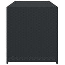 opbevaringsboks til haven 283 l polyrattan sort