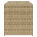 opbevaringsboks til haven 283 l polyrattan beige