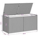 opbevaringsboks til haven 283 l polyrattan beige