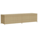 opbevaringsboks til haven 469 l polyrattan beige