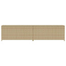 opbevaringsboks til haven 469 l polyrattan beige