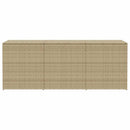 opbevaringsboks til haven 984 l polyrattan beige