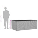 opbevaringsboks til haven 984 l polyrattan beige