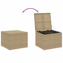 opbevaringsboks til haven 291 l polyrattan beige