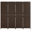 rumdeler 4 paneler polyrattan brun