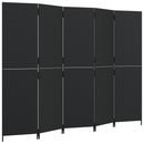 rumdeler 5 paneler polyrattan sort