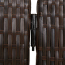 rumdeler 6 paneler polyrattan brun