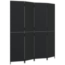 rumdeler 4 paneler polyrattan sort