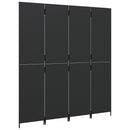 rumdeler 4 paneler polyrattan sort