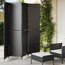 rumdeler 4 paneler polyrattan sort