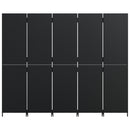rumdeler 5 paneler polyrattan sort