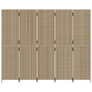 rumdeler 5 paneler polyrattan beige