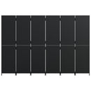 rumdeler 6 paneler polyrattan sort
