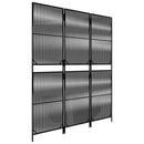 rumdeler 3 paneler polyrattan sort