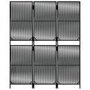 rumdeler 3 paneler polyrattan sort