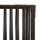 rumdeler 3 paneler polyrattan brun