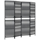 rumdeler 4 paneler polyrattan sort