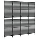 rumdeler 4 paneler polyrattan sort
