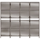 rumdeler 4 paneler polyrattan brun