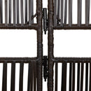 rumdeler 4 paneler polyrattan brun